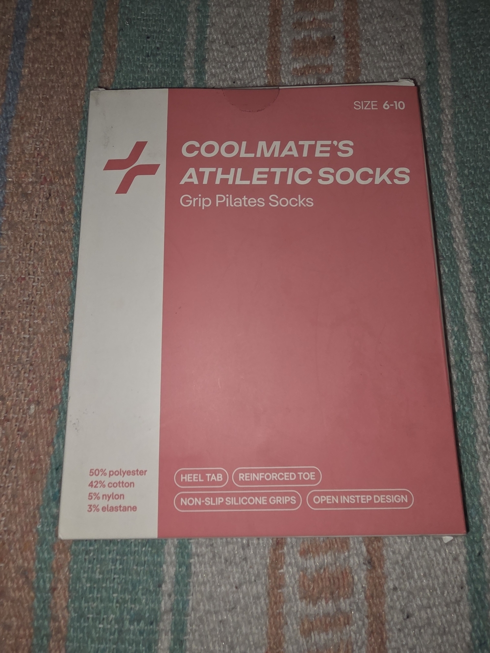 4 Pair of Coolmate's Athletic Pilates Grip Socks